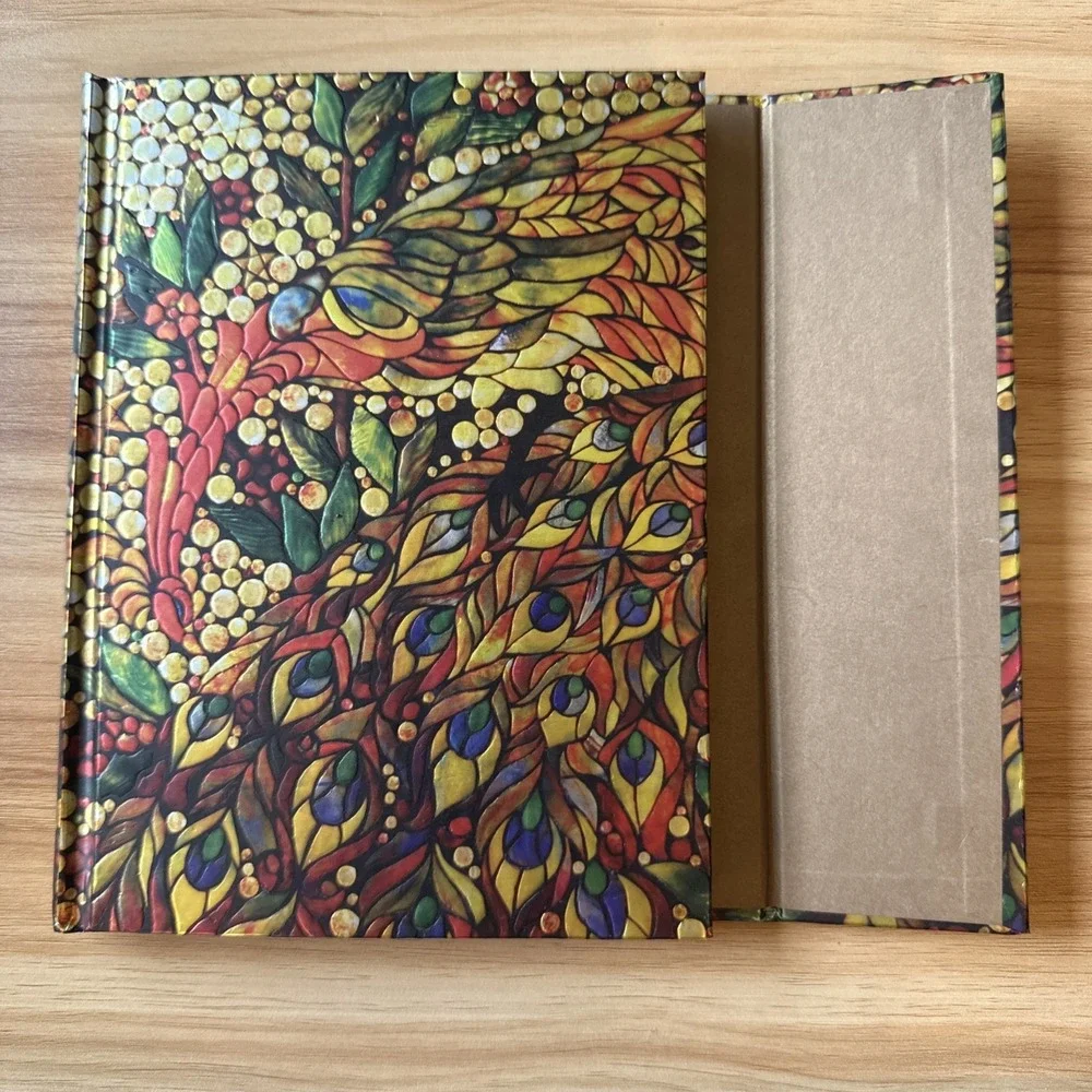 Peter Pauper Press Reflections Peacock Mosaic Hardcover‎ Lined Journal 8.25x6.25
